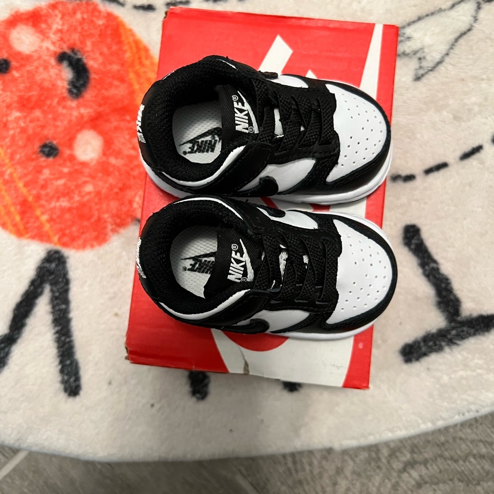 Panda Nike Dunk Low Baby Shoes